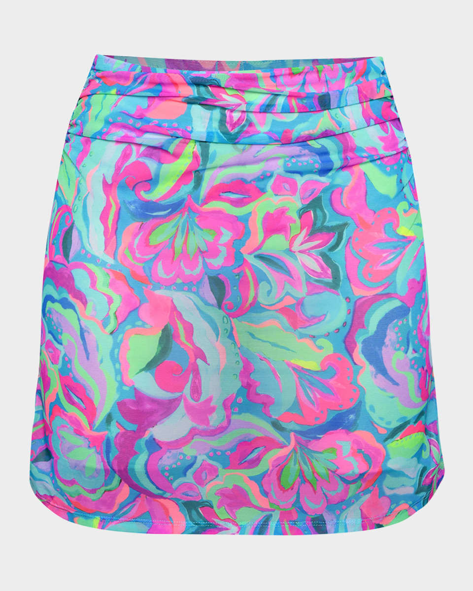 Swirltopia Mesh Mini Skirt Coverup
